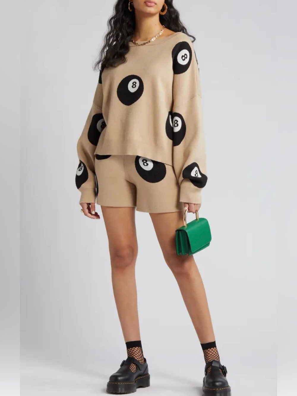 NWOT Dressed in Lala The Future Is Now Sweater & Shorts Set